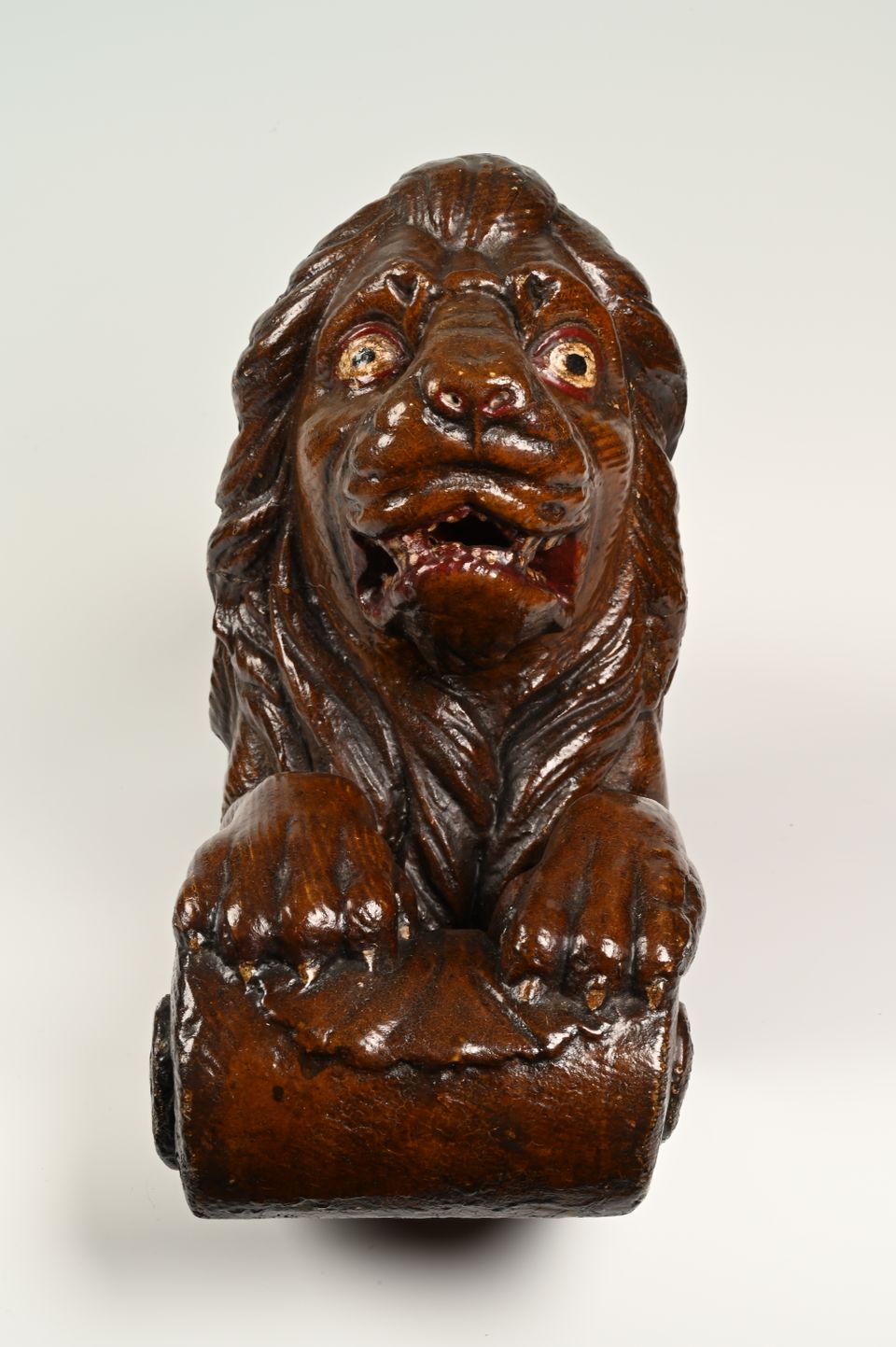 LION,  wooden statue for on the rudder at the stern of a wooden ship. - image 6