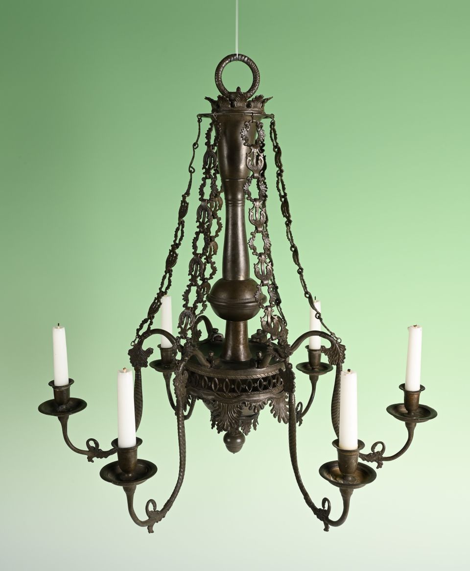 A rare pewter chandelier - image 2