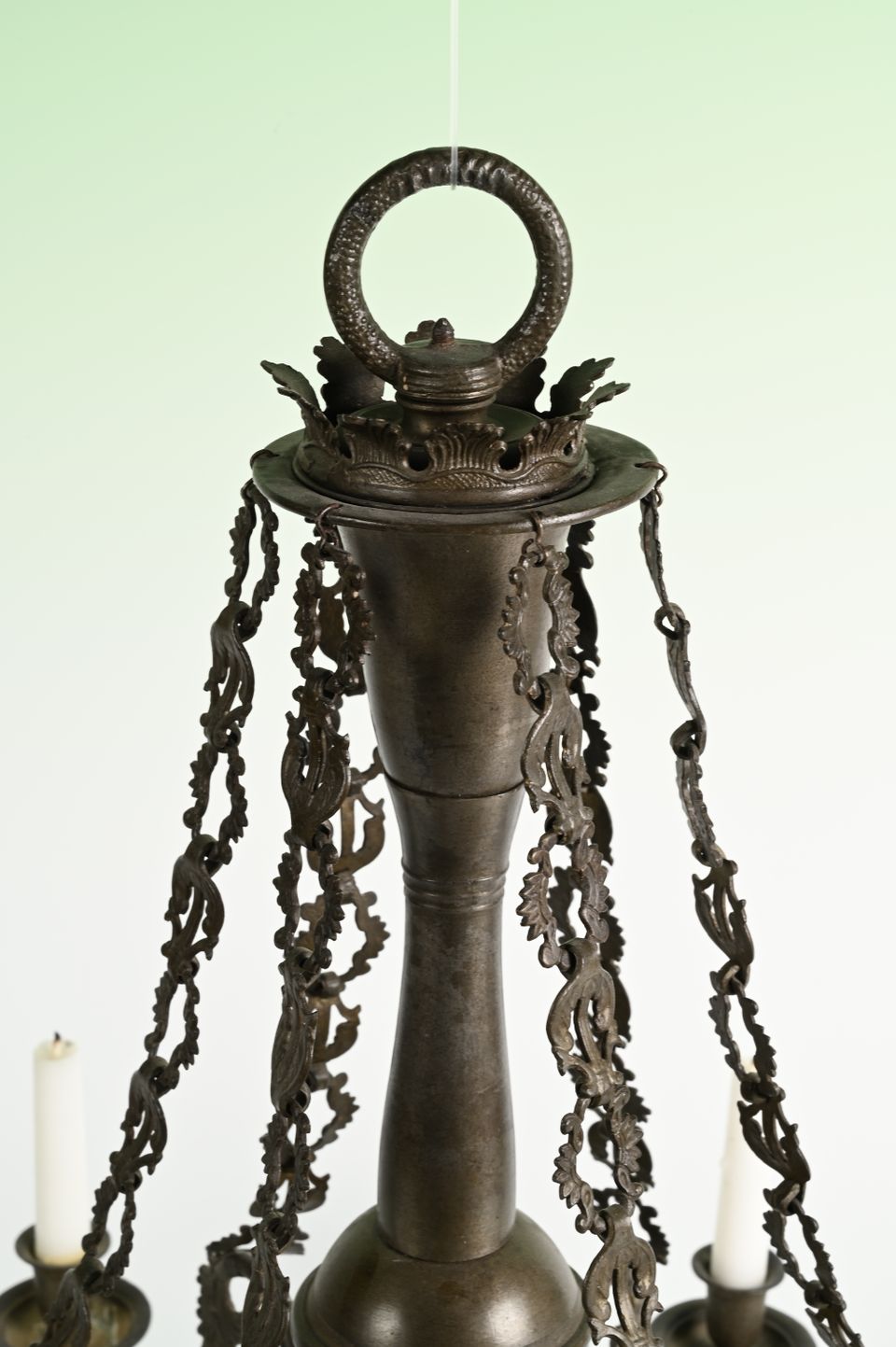 A rare pewter chandelier - image 4