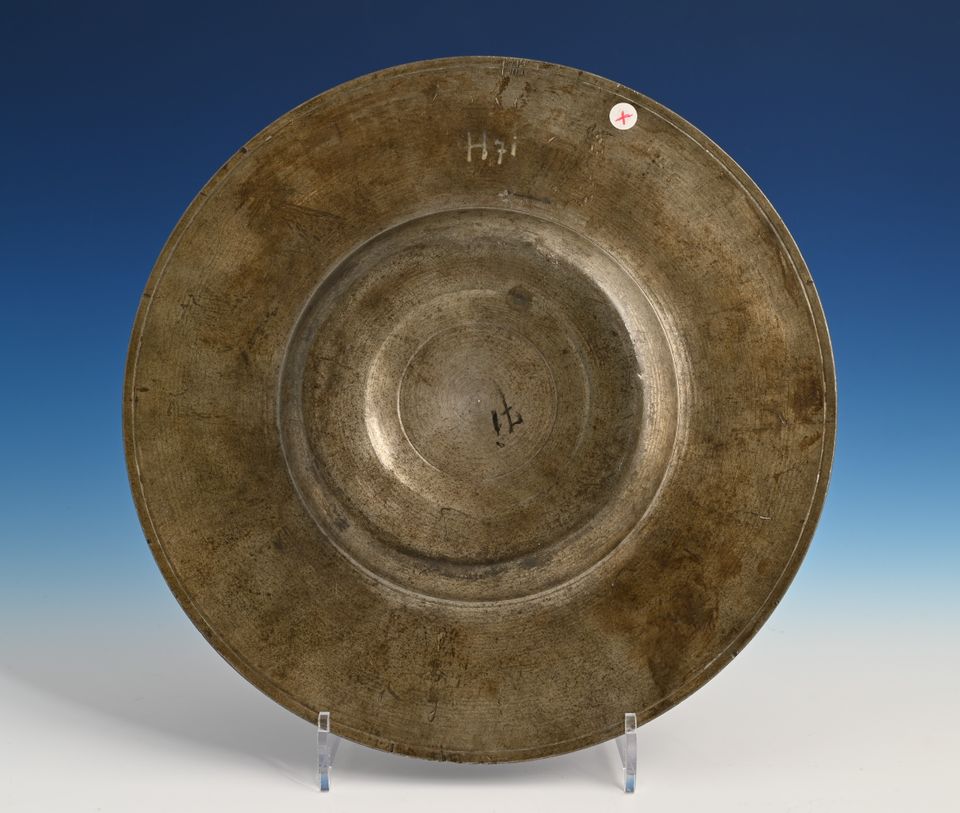 A pewter relief plate - image 2