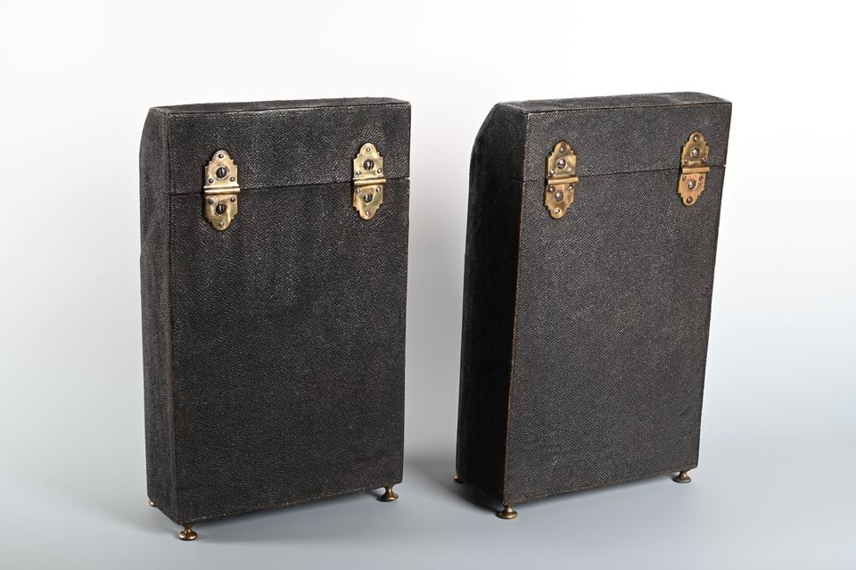 A rare pair of fabulous quality  cutlery boxes - image 3