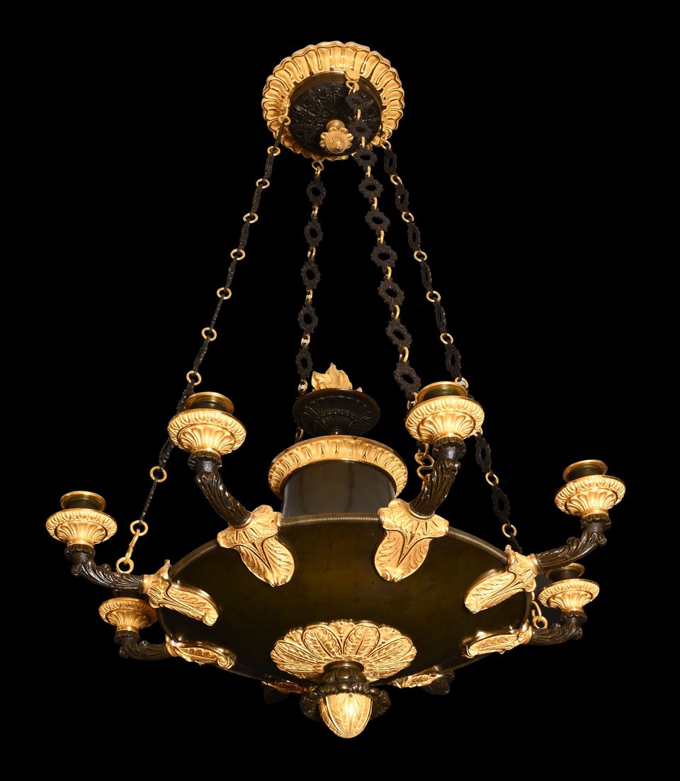 A French Empire discus chandelier - image 3