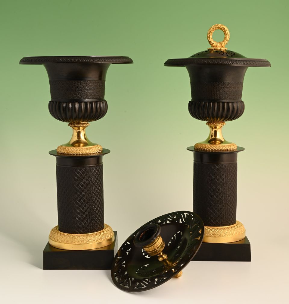 A pair of Empire Cassolettes - image 4
