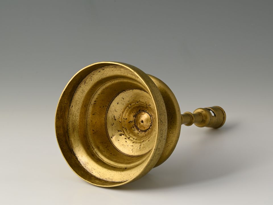 A Dutch bronze candlestick - image 5