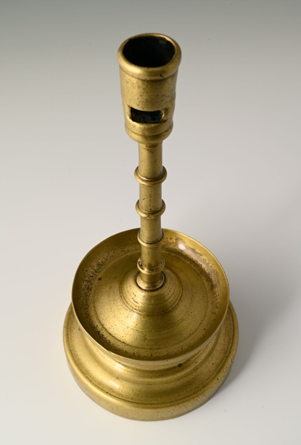 A Dutch bronze candlestick - image 8