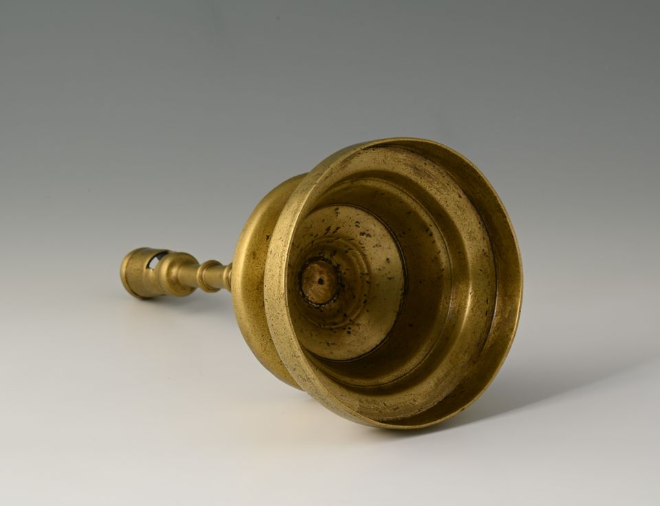 A Dutch bronze candlestick - image 7