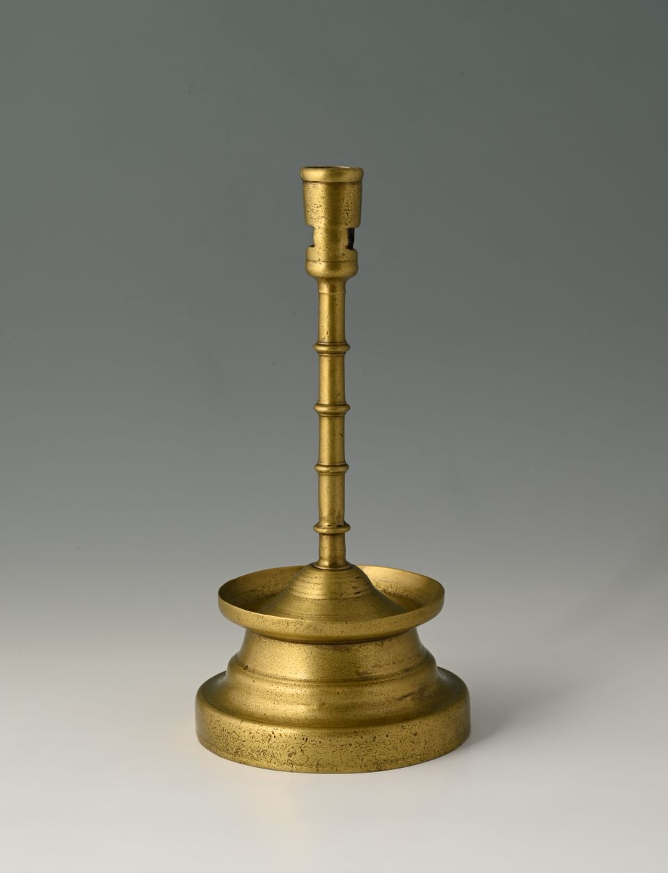 A Dutch bronze candlestick - image 4