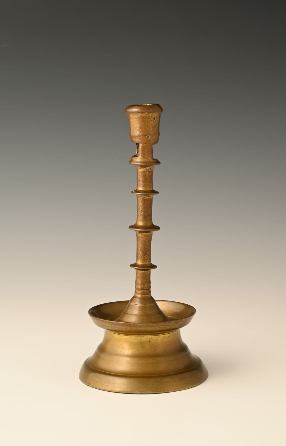 A Dutch bronze candlestick - image 4