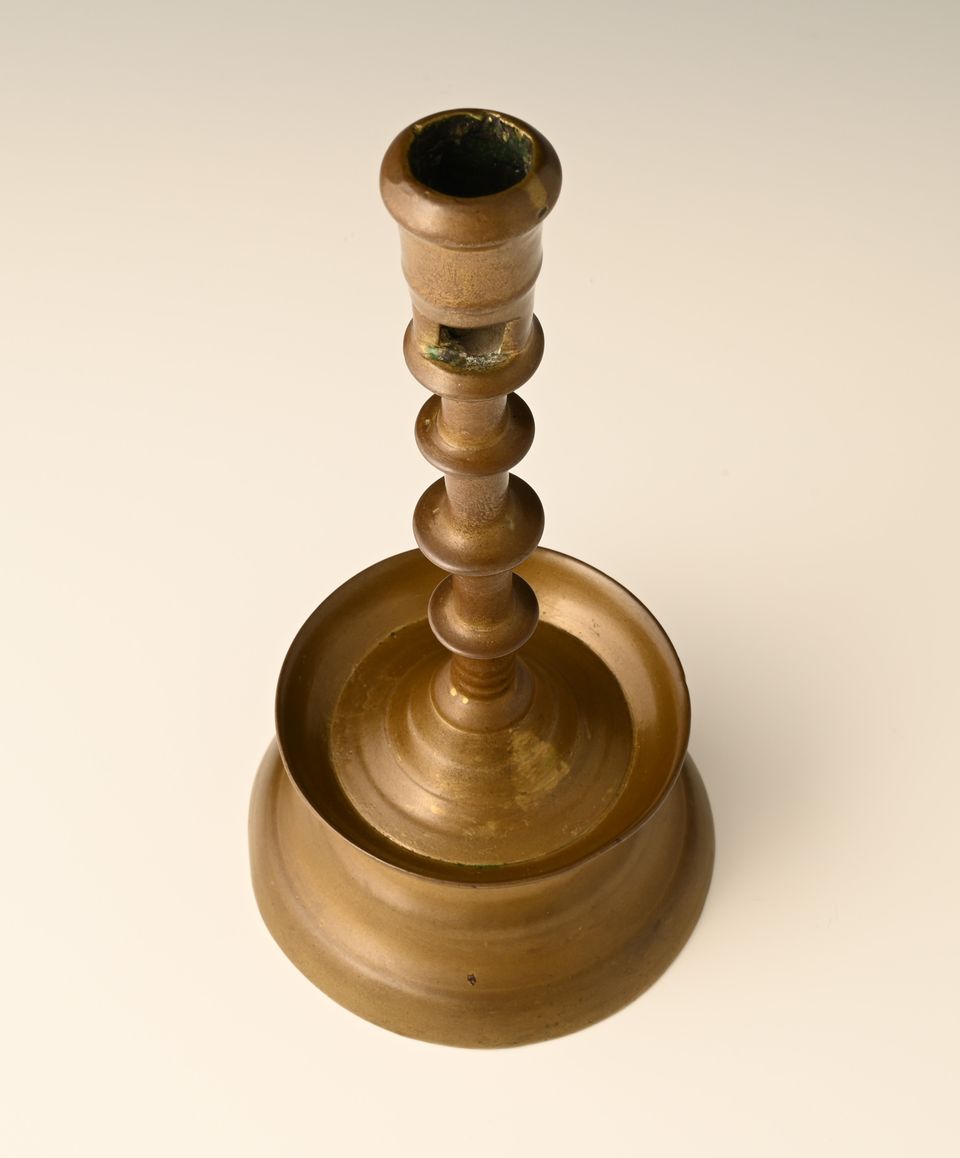 A Dutch bronze candlestick - image 6