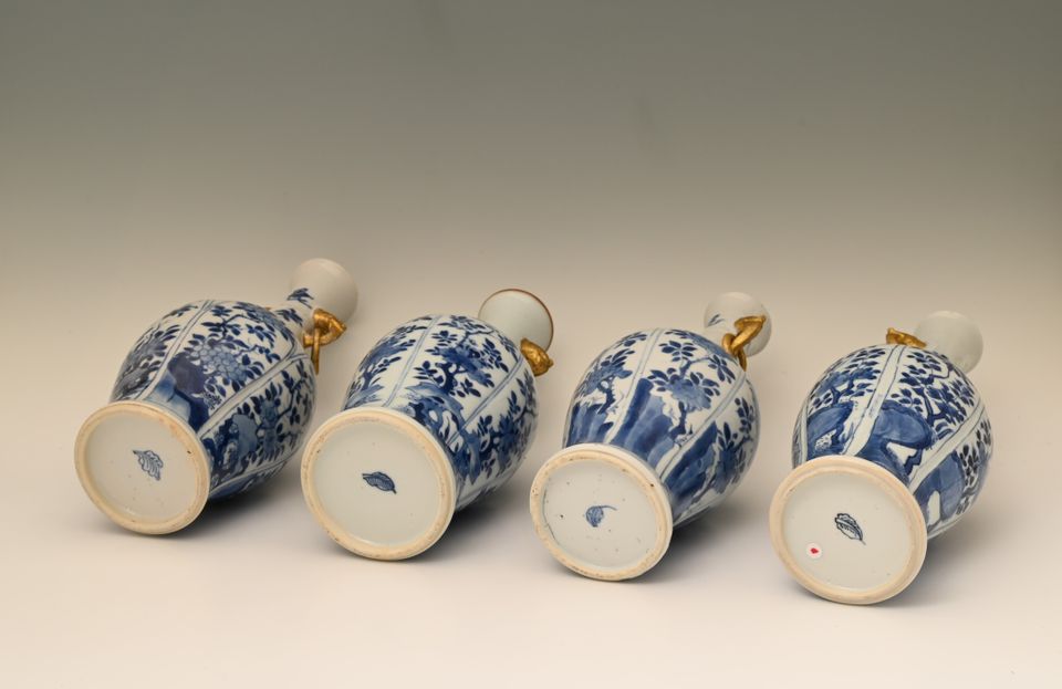 A very beautiful set of Chinese porcelain vases - image 5