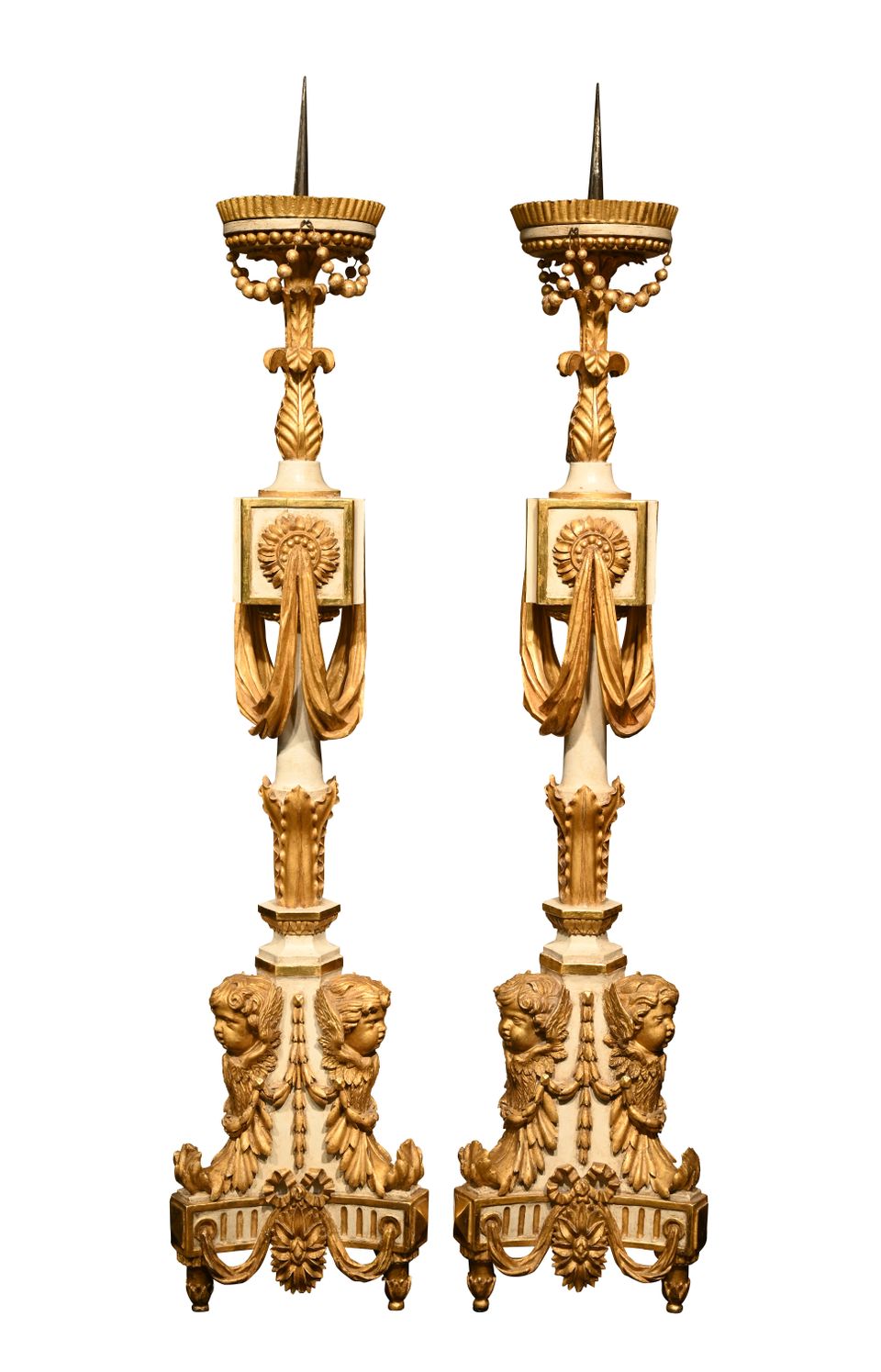 A rare pair of large torchères - image 2