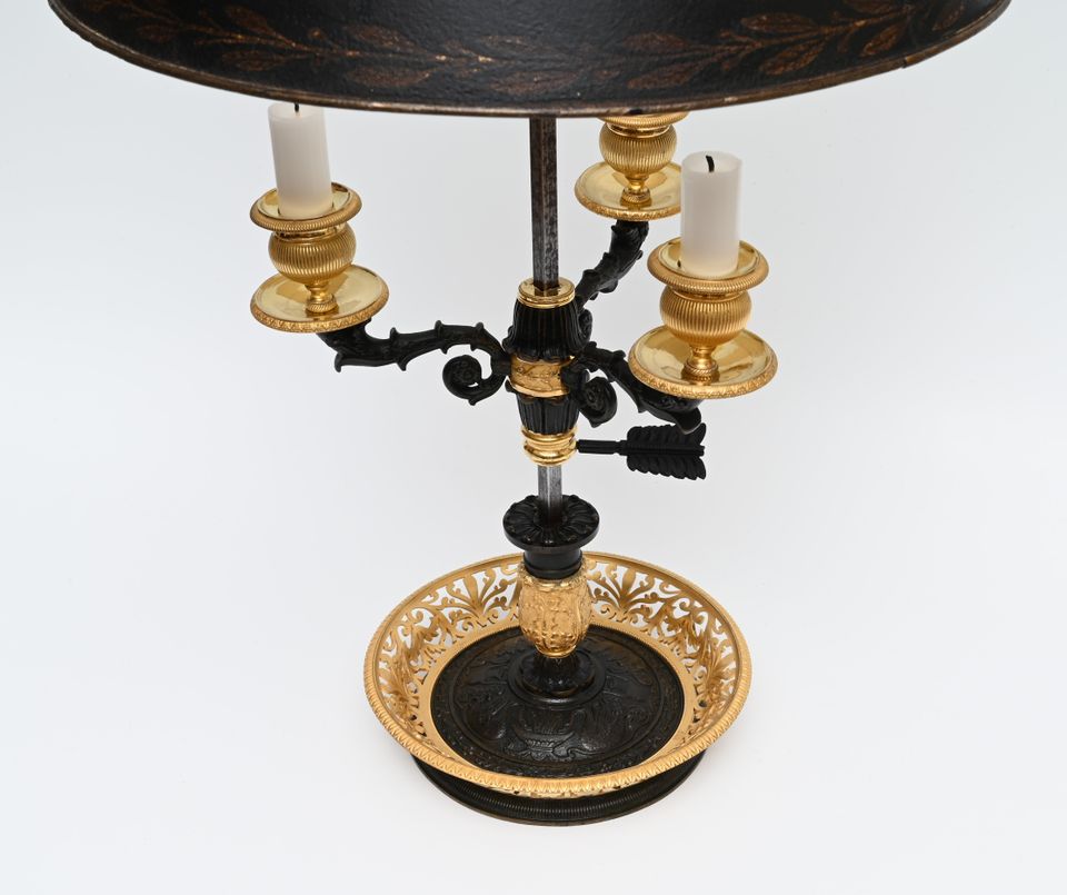 Une belle lampe bouillotte Empire française - image 6