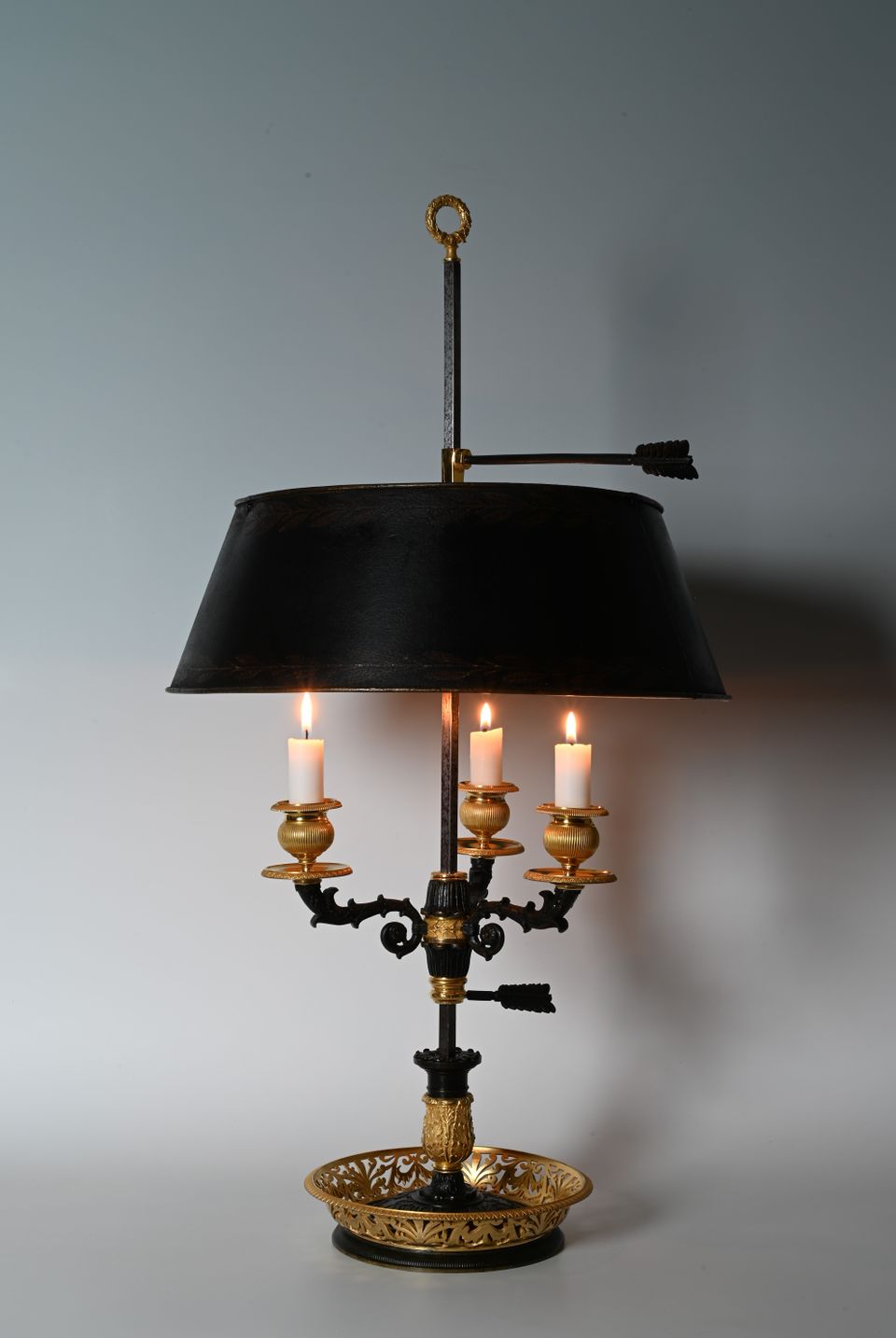 Une belle lampe bouillotte Empire française - image 2