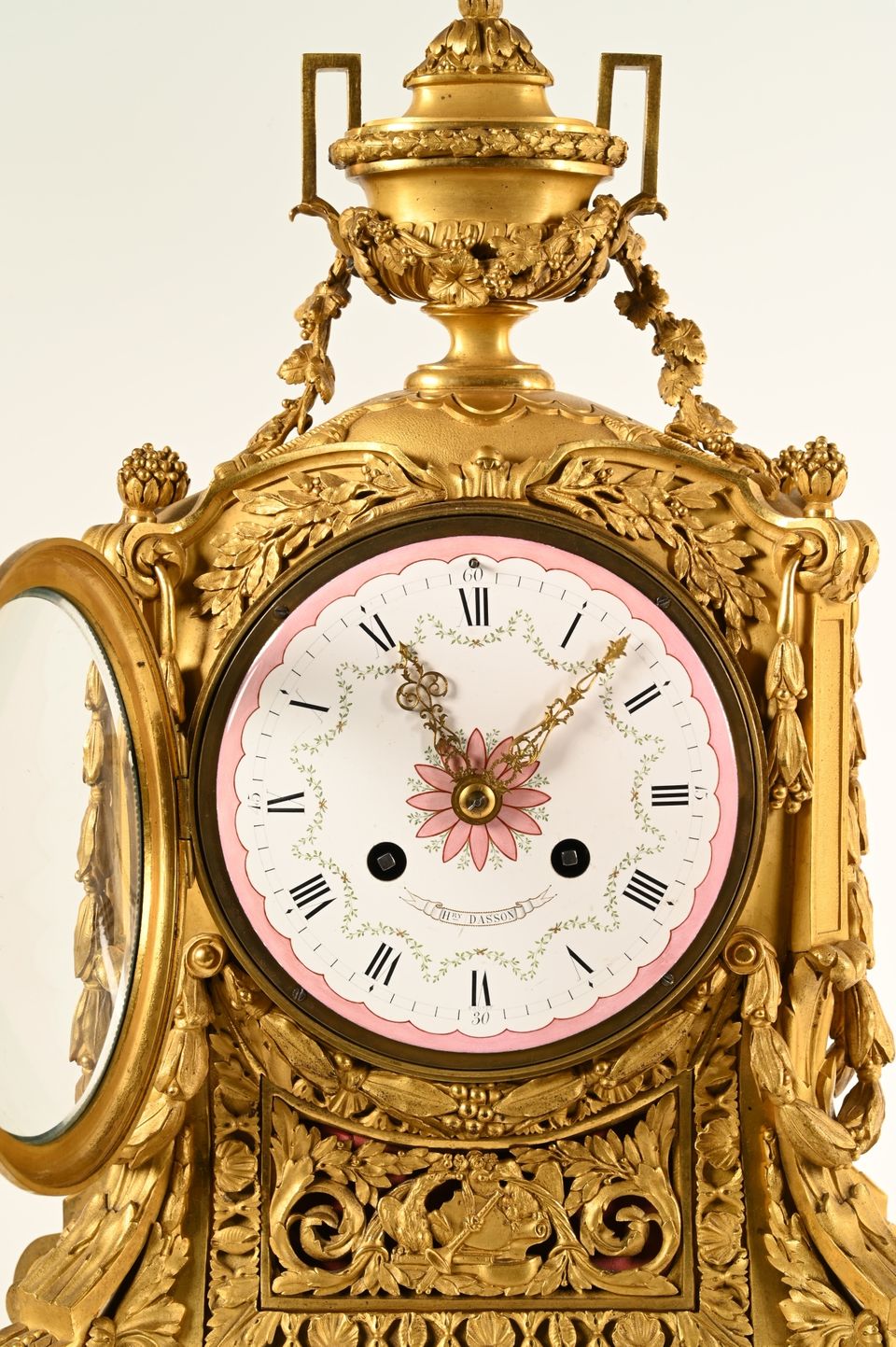 Henry Dasson – Monumental clock with matching candlesticks. - image 5