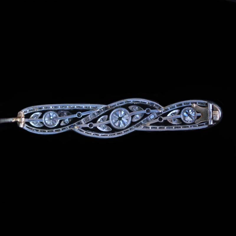 BelleEpoque platina broche - afbeelding 3