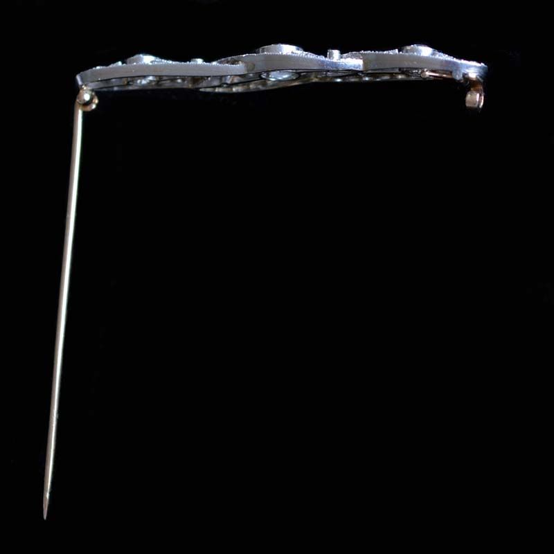 BelleEpoque platina broche - afbeelding 2