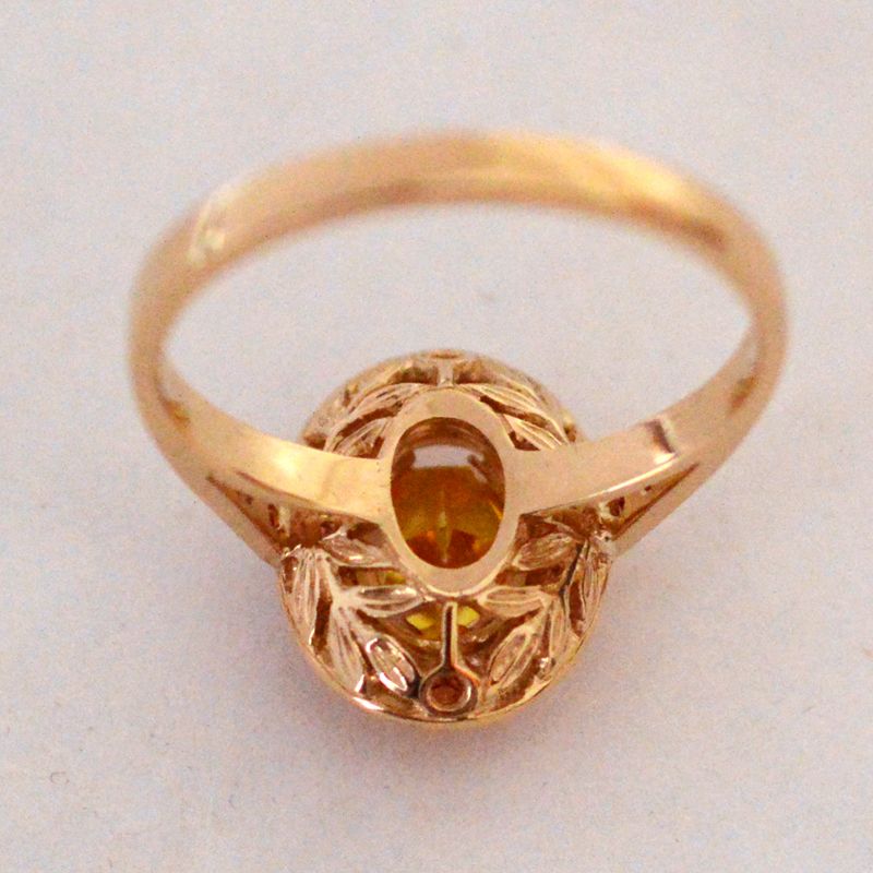 Fancy colour diamond ring - afbeelding 3