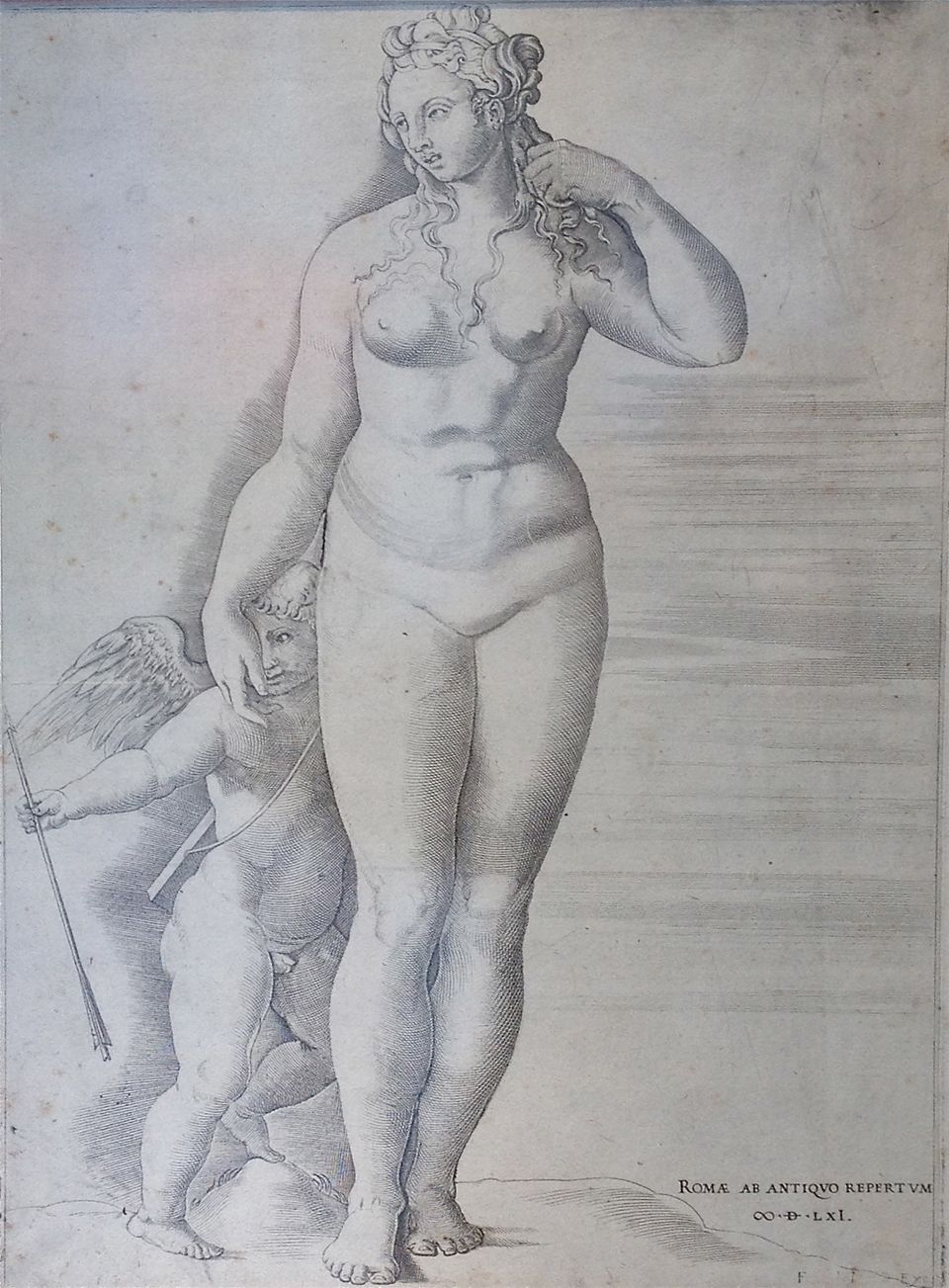 Gravure: Venus en Eros - afbeelding 2