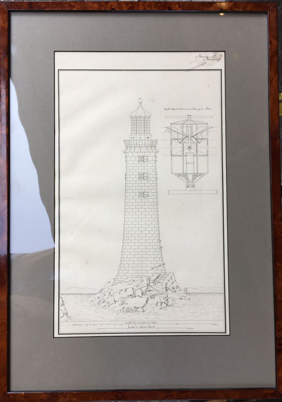 J.F. Malinvaud: study drawings of the Eddystone Lighthouse - image 2