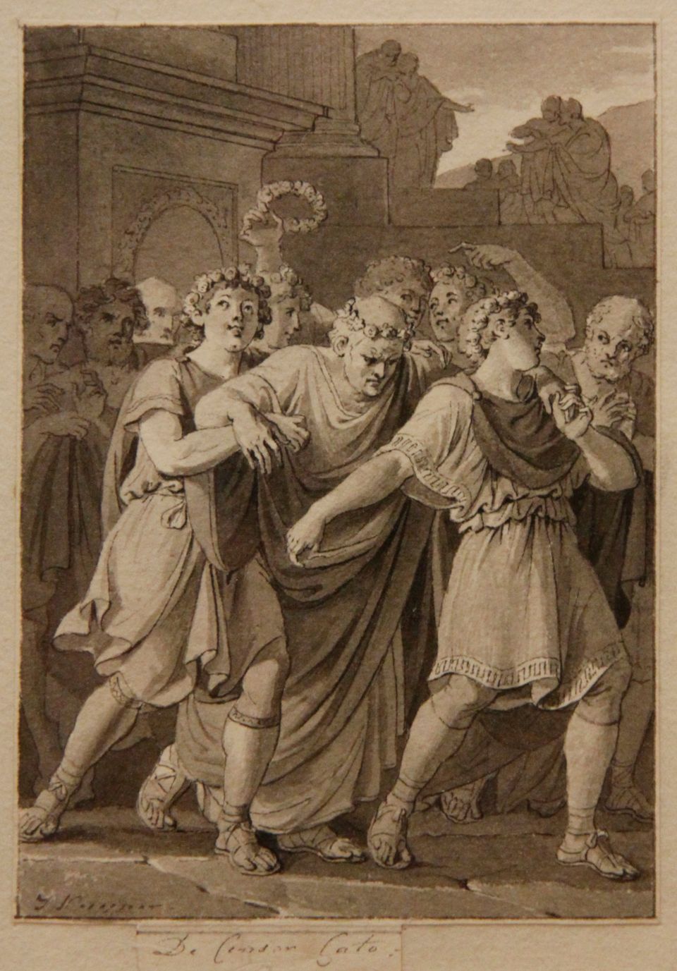 Jacques Kuyper: study drawing for 'Censor Cato' - image 2
