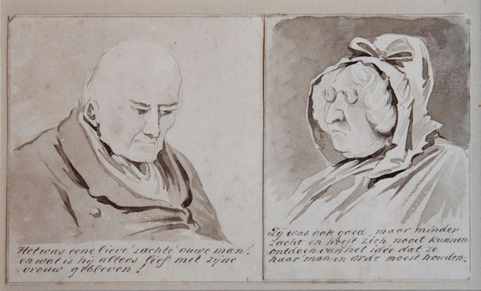 Pieter van Loon: seven small drawings 'Character Studies' - image 4