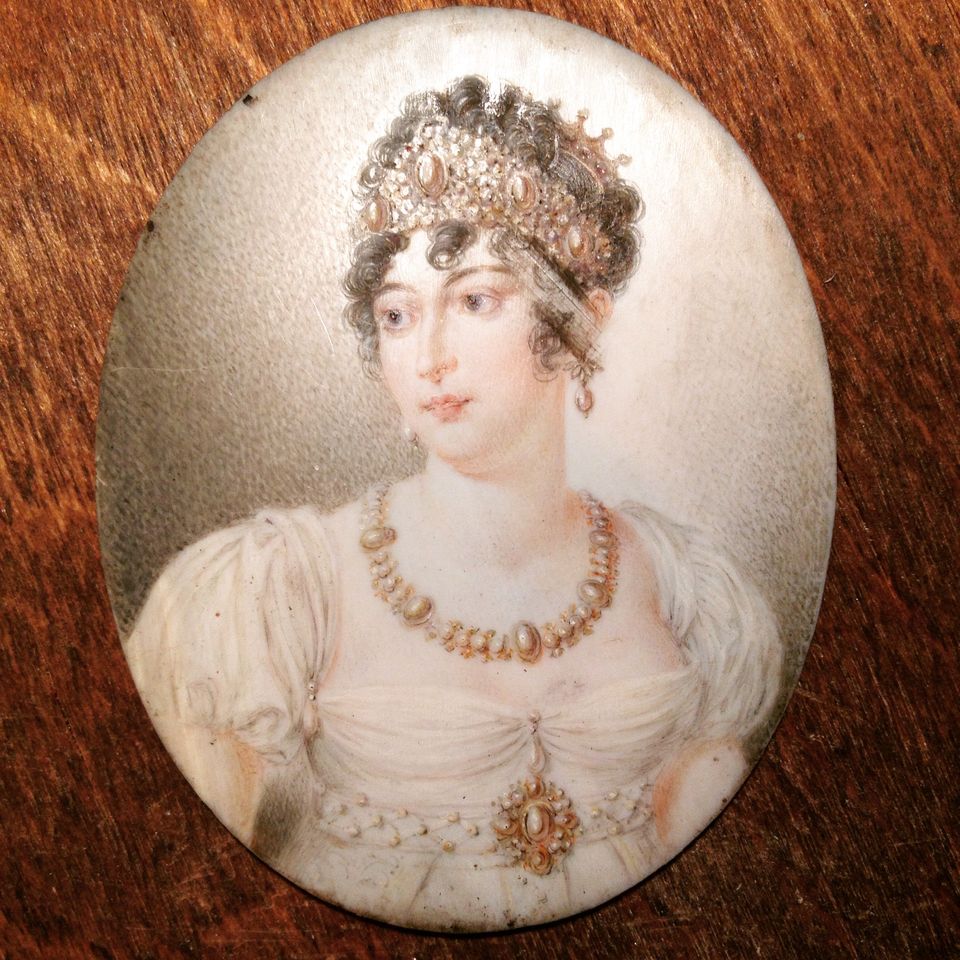 Portretminiatuur Caroline Bonaparte - afbeelding 3
