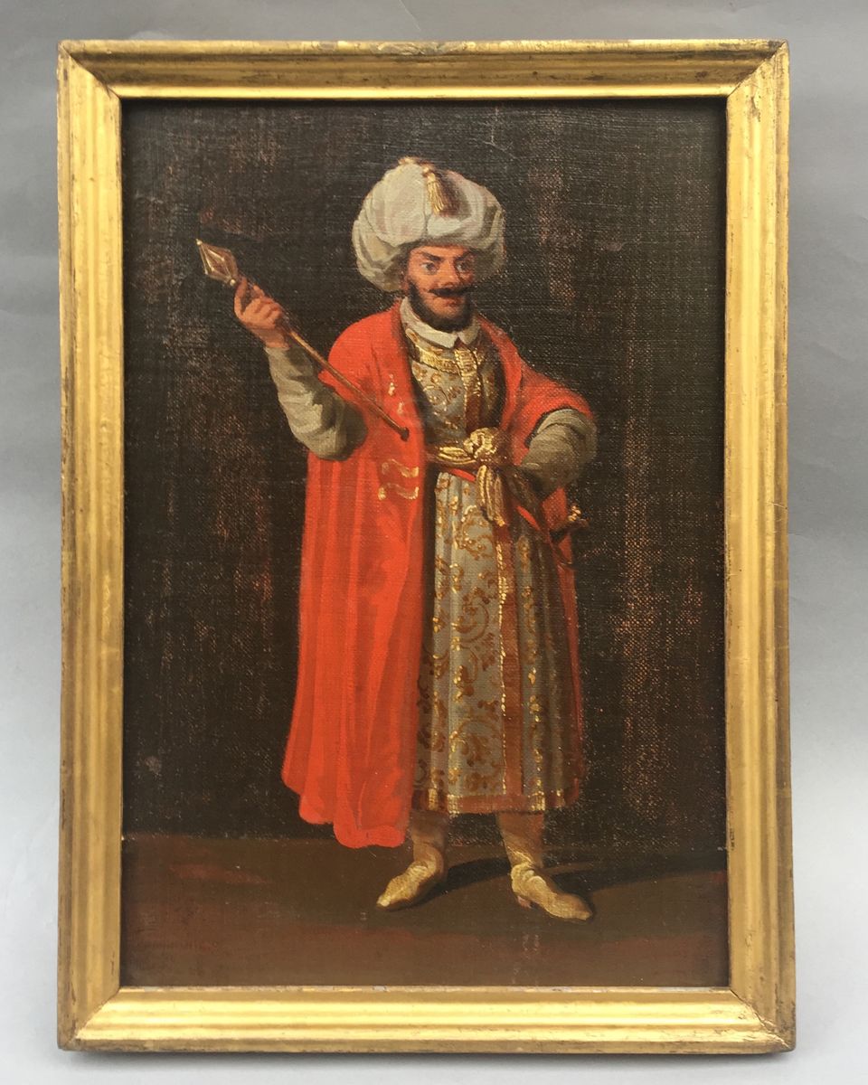 Portraits of a Sultan and a Chinese calligrapher - image 3