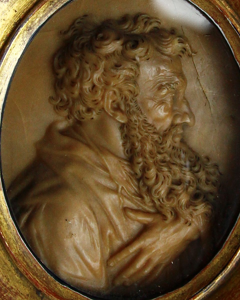 Wax profile portrait of Saint Paul - image 3
