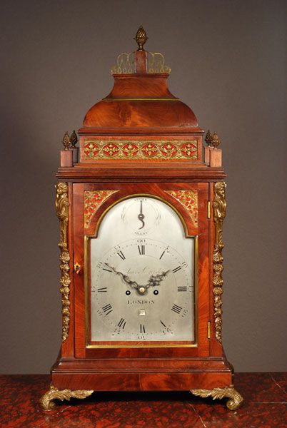 An impressive mahogany table clock by James Crossley London, circa 1780.  - image 2