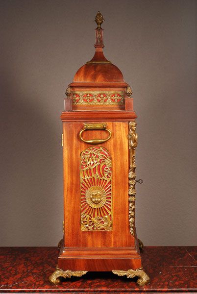 An impressive mahogany table clock by James Crossley London, circa 1780.  - image 3