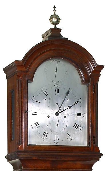 Een fraaie Engelse mahonie staande klok Dwerrihouse Berkley Square London circa 1780 - afbeelding 3