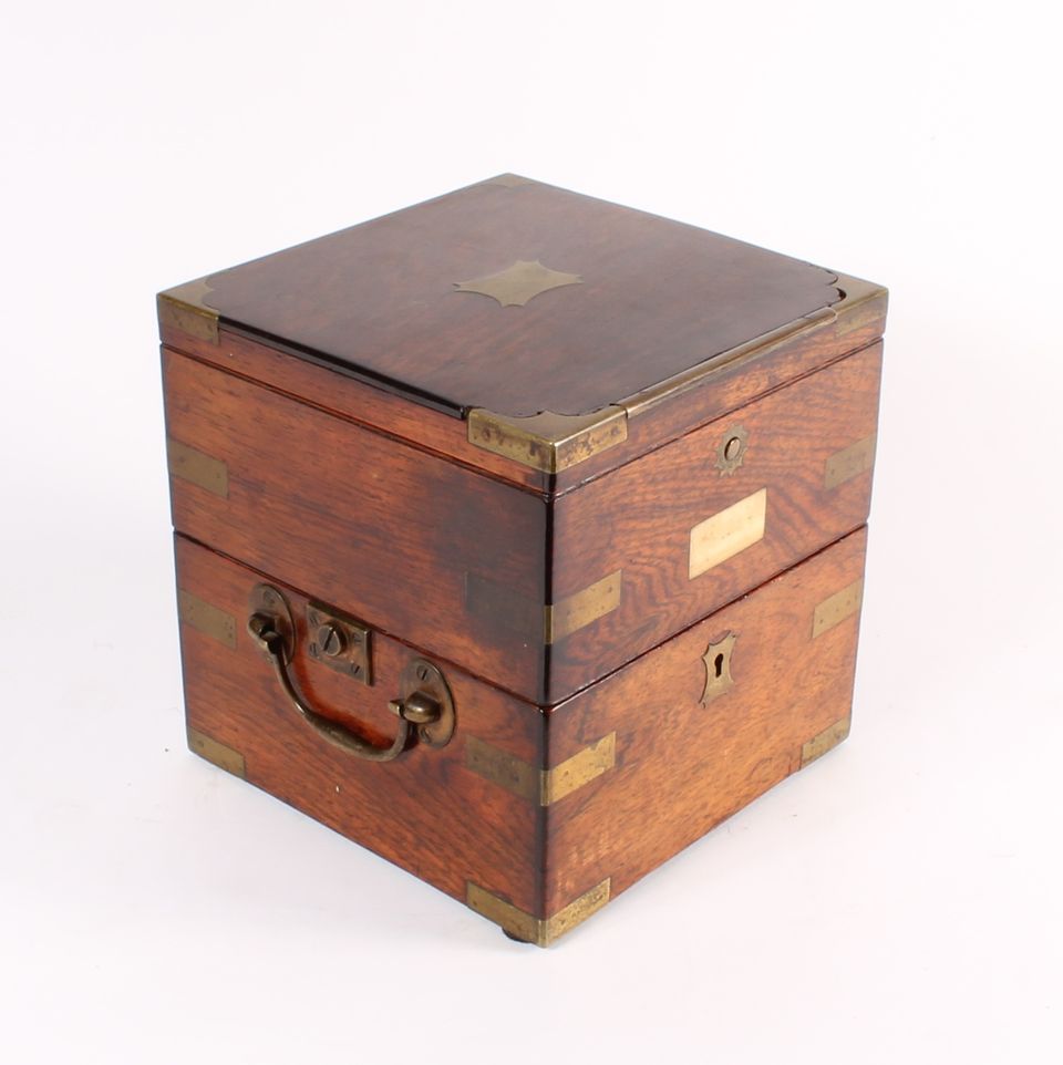 Een Engelse palissander 56-uurs chronometer, door Joseph Sewill, omsteeks 1870 - afbeelding 4