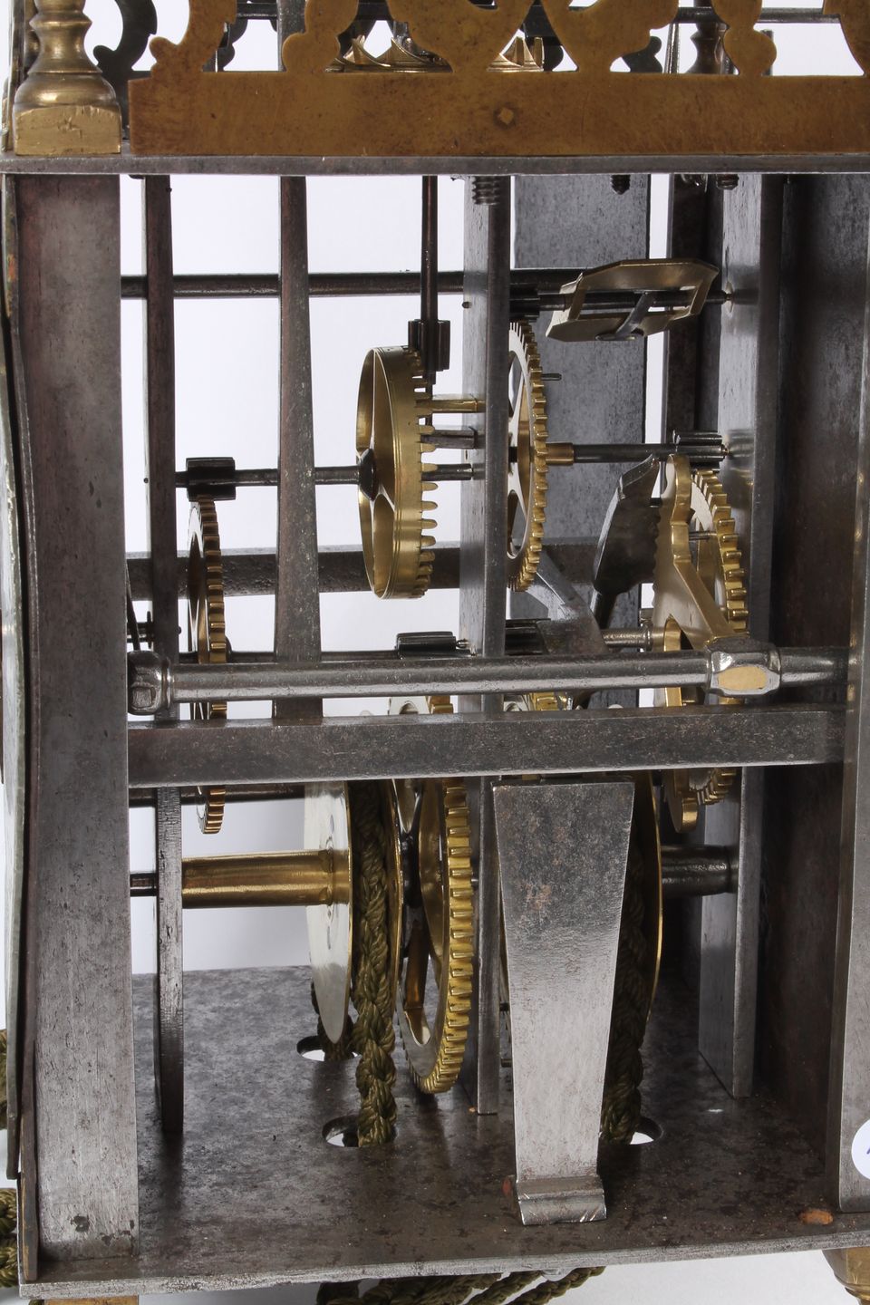A French iron and brass alarm lantern clock, by Rouelle, circa 1725 - image 5