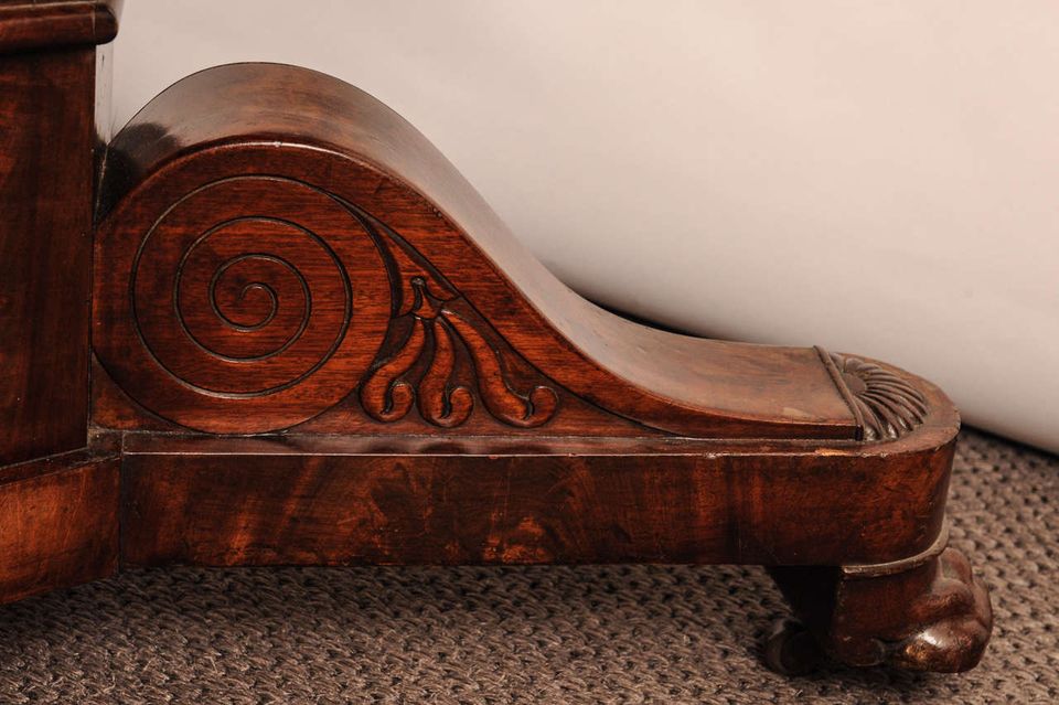 An attractive French Charles X mahogany table with marble top, circa 1830 - image 4