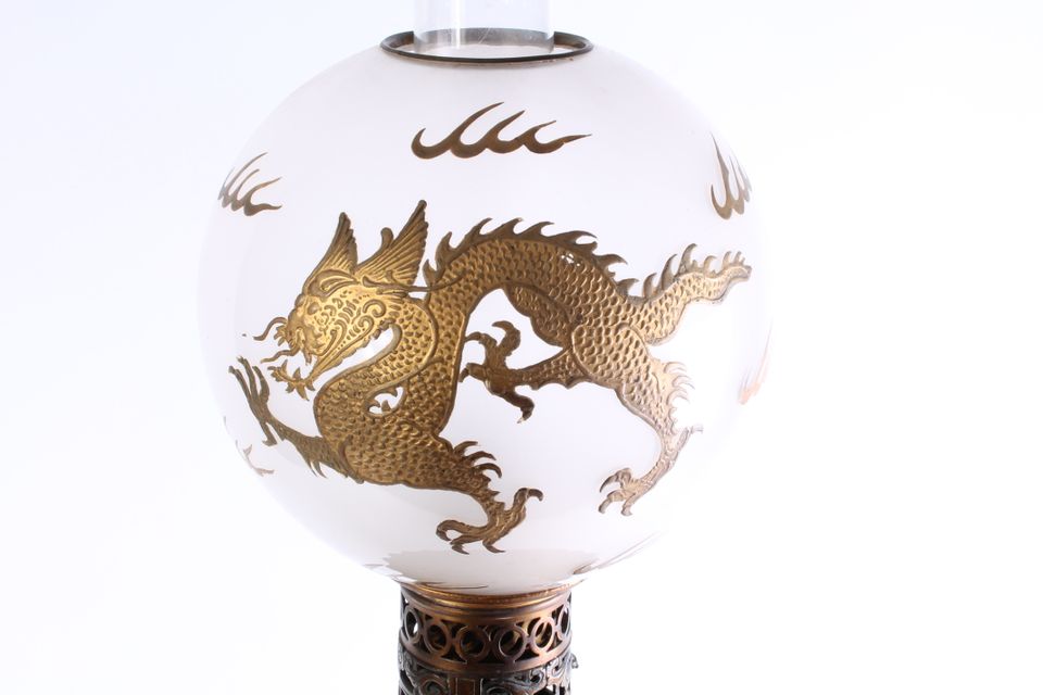 A pair of fine French oriental style cloisonné oil lamps, Barbedienne circa 1880 - image 2
