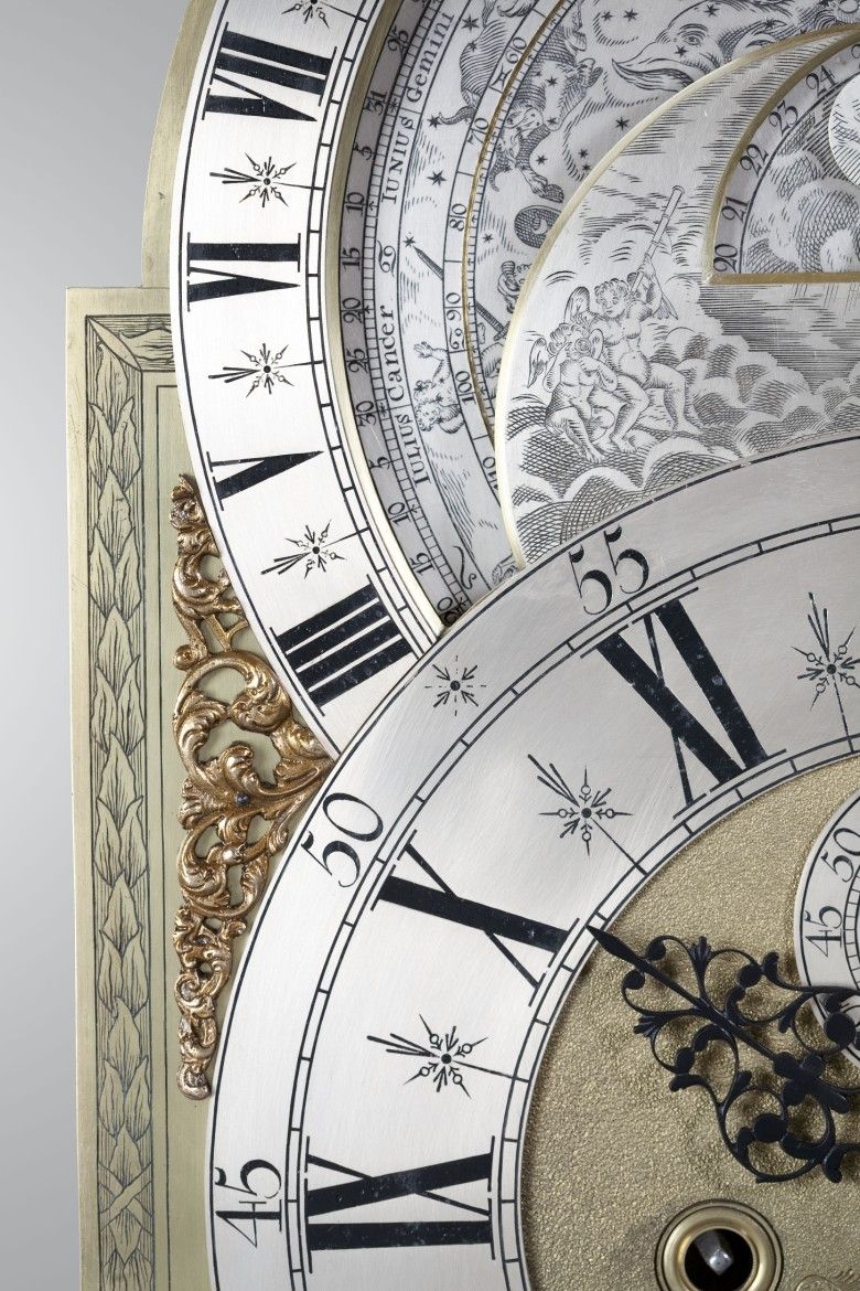 A rare Dutch burr walnut longcase clock with planisphere dial by Andries Vermeulen, Amsterdam, circa 1730 - image 4