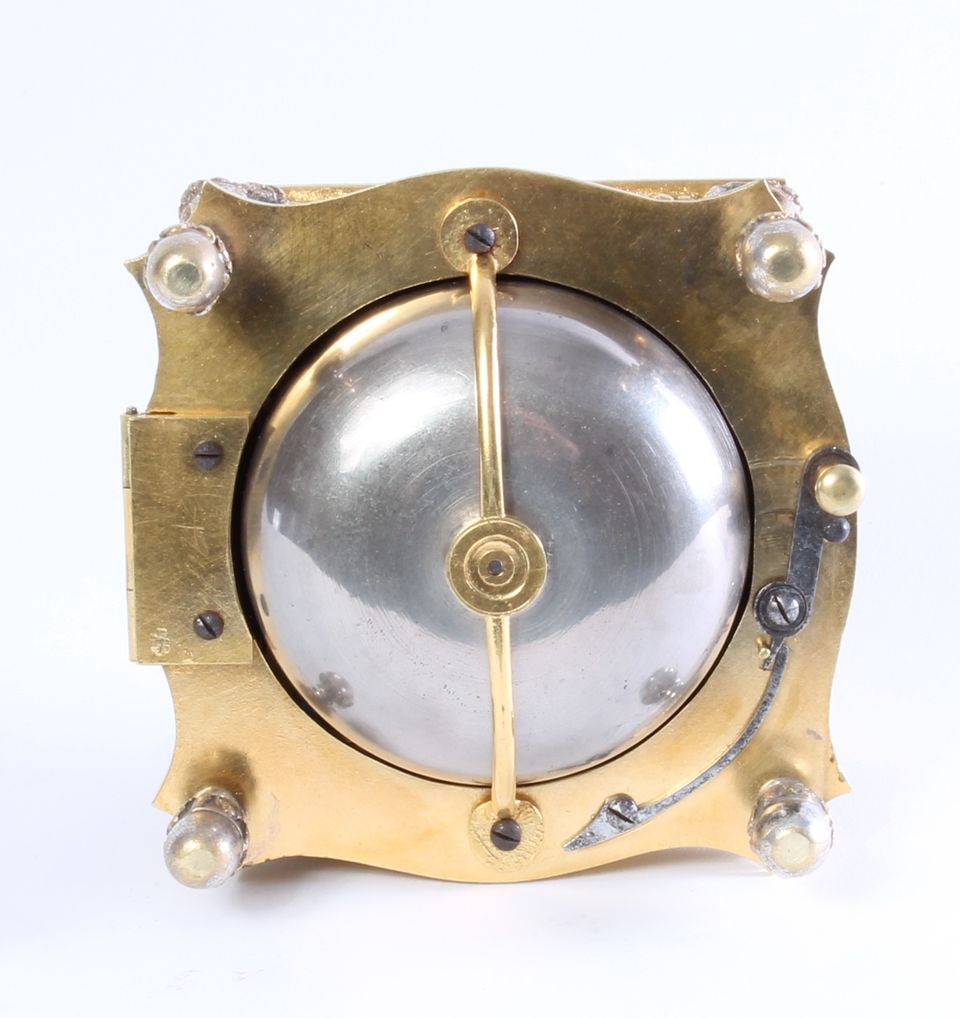 A small horizontal alarm table clock with push repeat, by P.I. Radzinski, circa 1750 - image 4