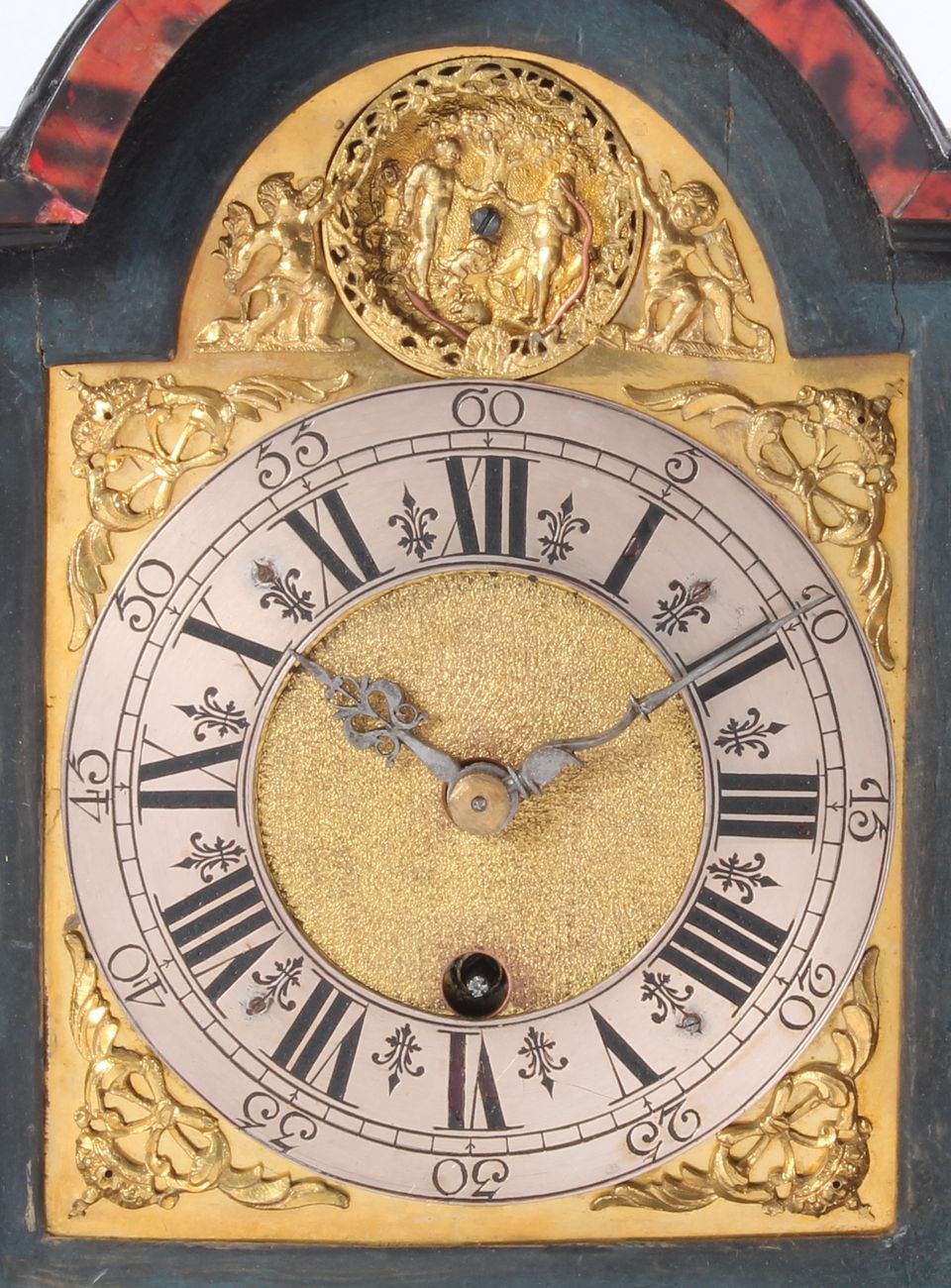 An attractive small South German red tortoishell bracket timepiece with automaton, circa 1740. - image 3