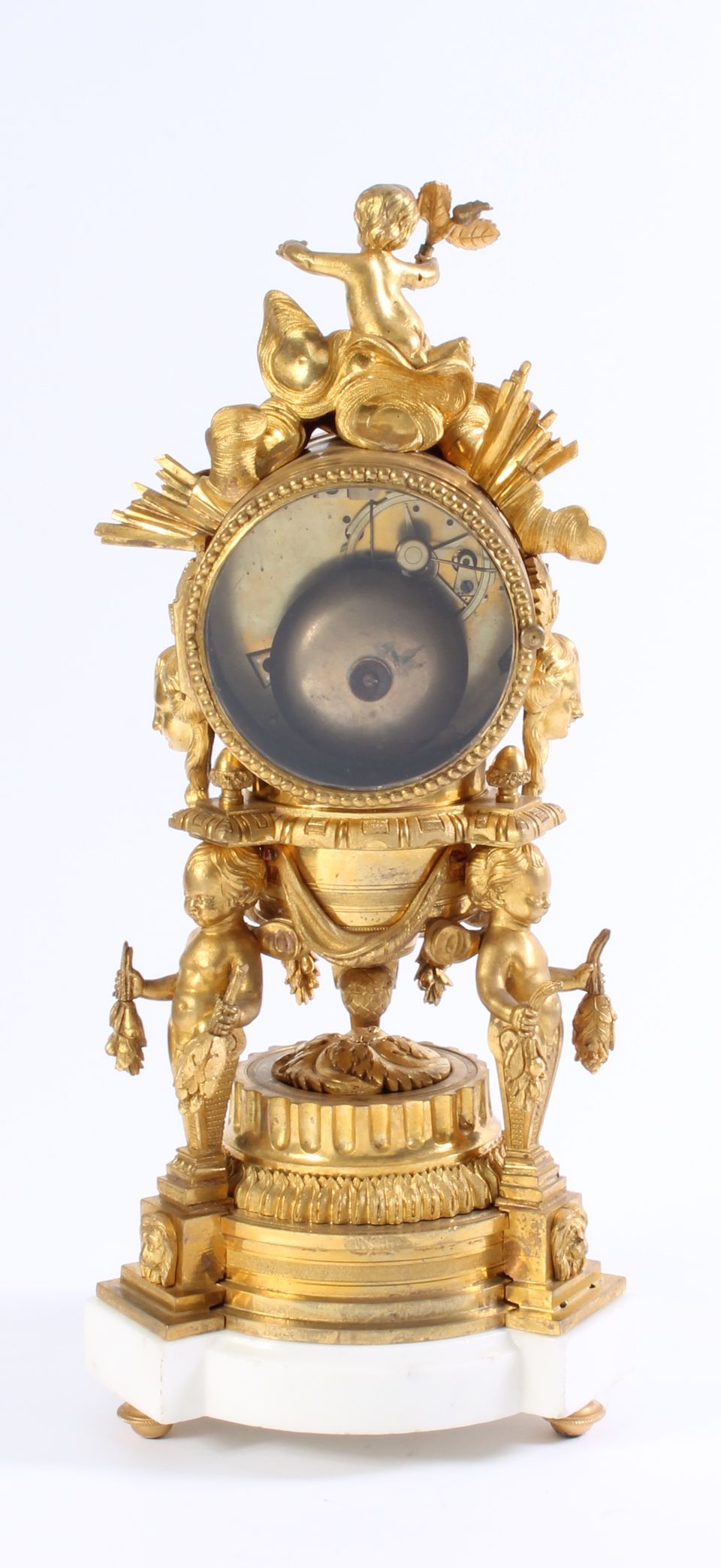 An attractive French Louis XVI ormolu sculptural mantel clock J B Balthazar, circa 1770 - image 5