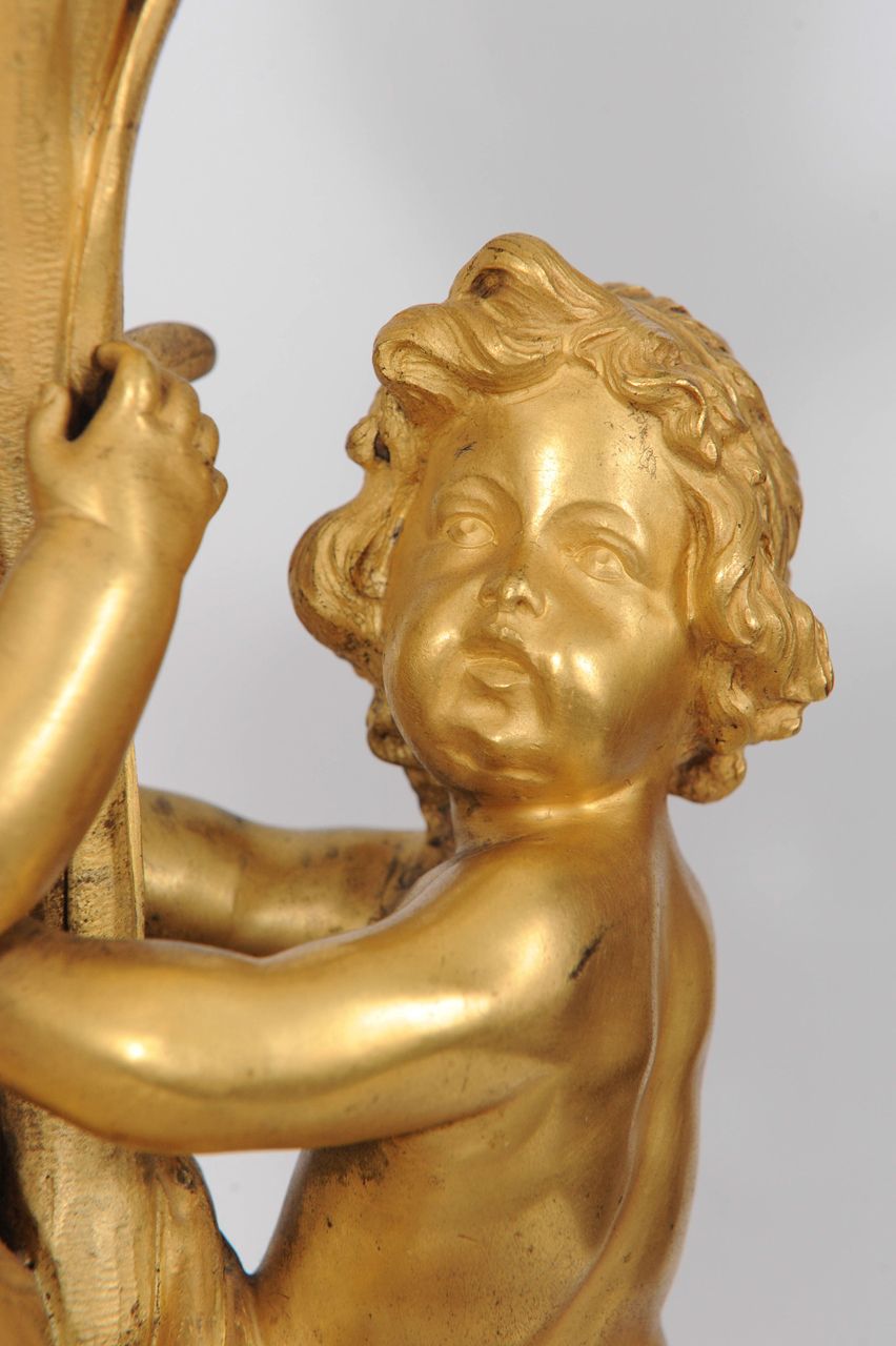 A pair of large gilt bronze and marble figural lamps attributed to E.F. Caldwell, circa 1900 - image 8