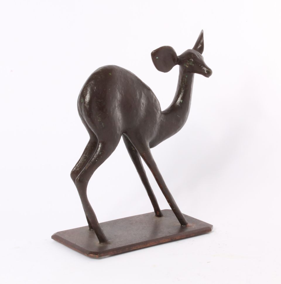 A French Art Deco bronze of a young deer, circa 1930. - image 3