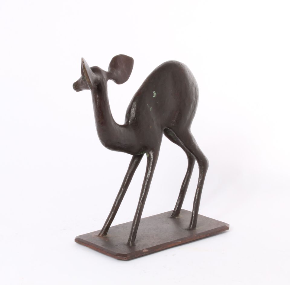 A French Art Deco bronze of a young deer, circa 1930. - image 5