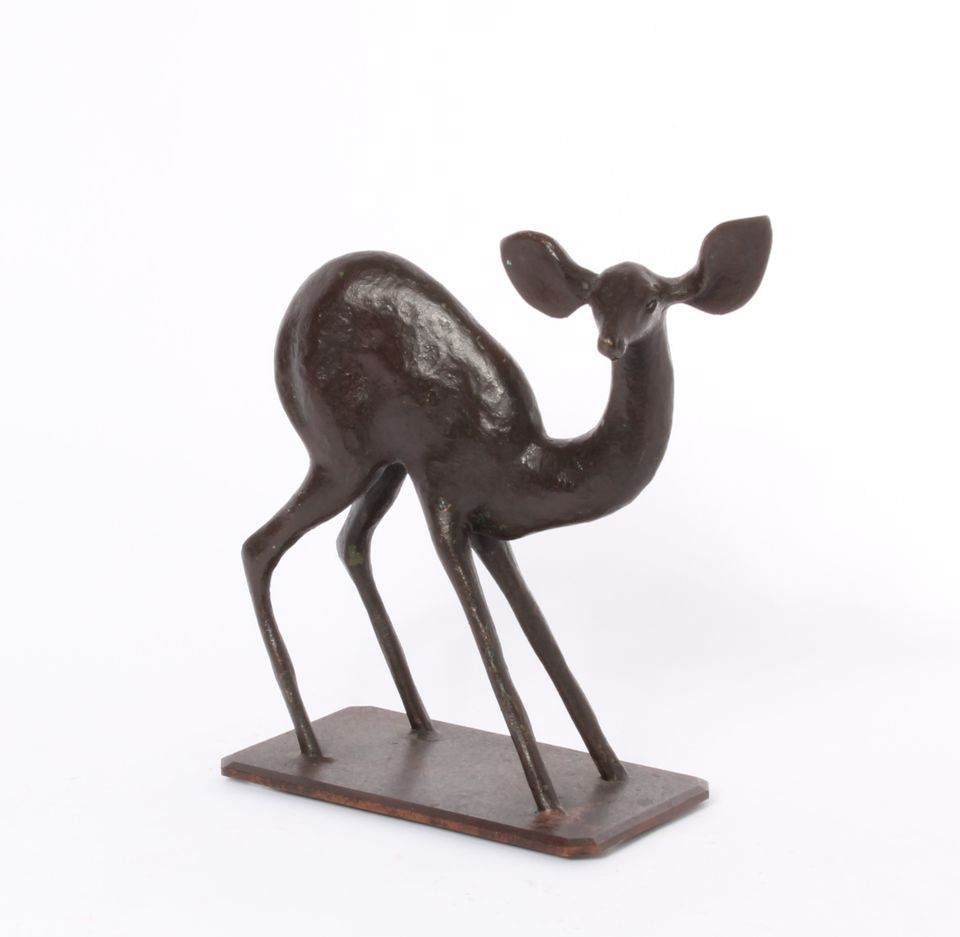 A French Art Deco bronze of a young deer, circa 1930. - image 4