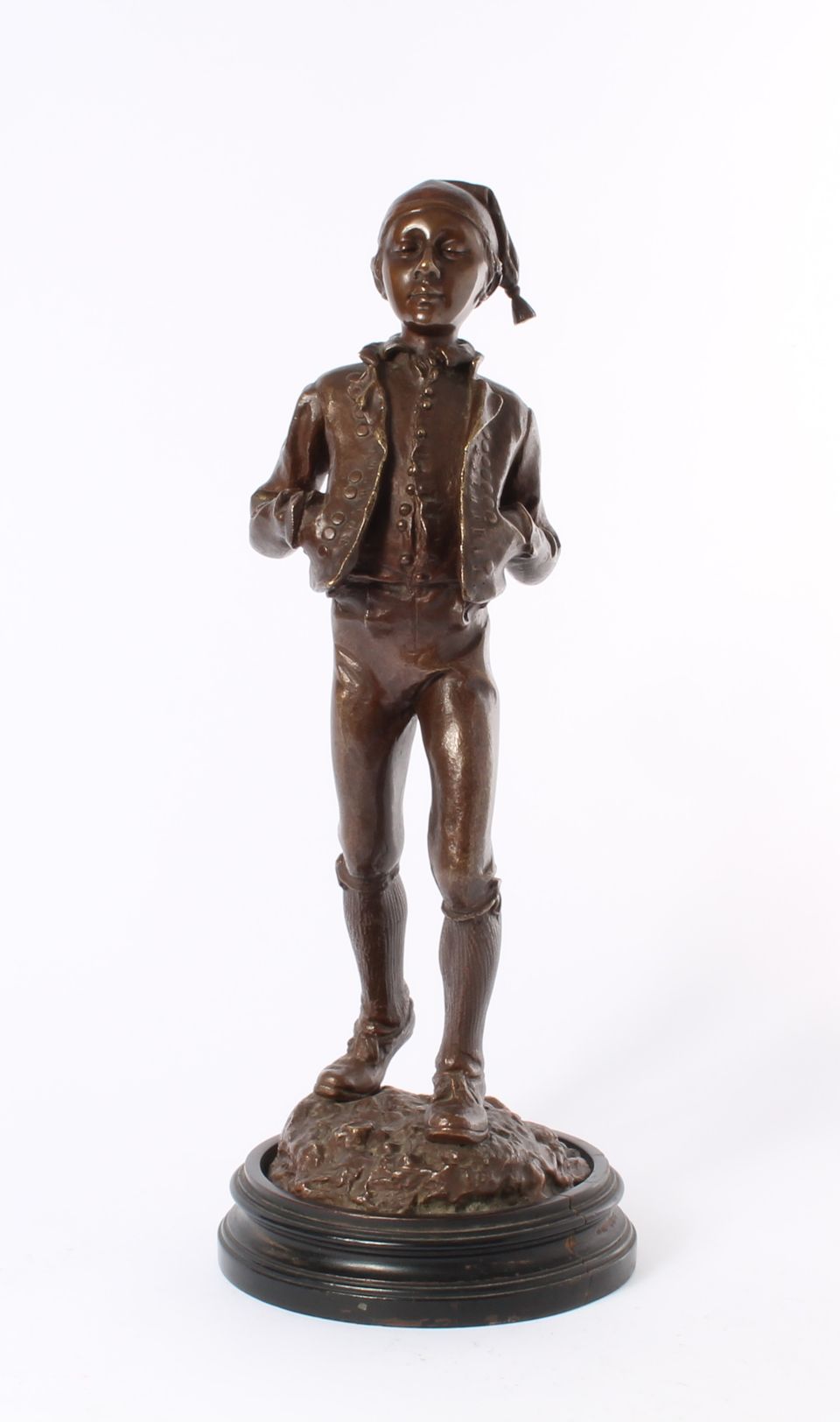 'Boy with frigian hat', patinated bronze signed P. Stotz, circa 1900. - image 2