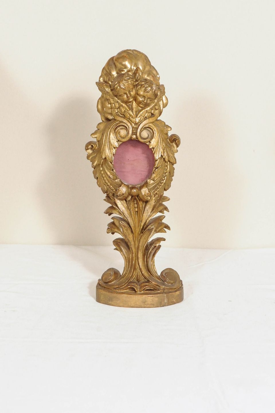 A late 18th century giltwood relic or watch stand - image 2