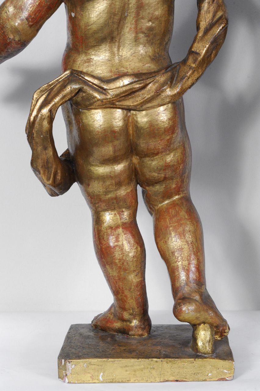 A pair of Dutch giltwood pendant figures of putti, circa 1660 - image 6
