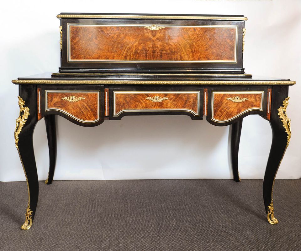 An imposing Swiss mandoline and 'bells-in-sight' interchangeable six cylinder music box and desk, by Samuel Troll, circa 1880 - image 2