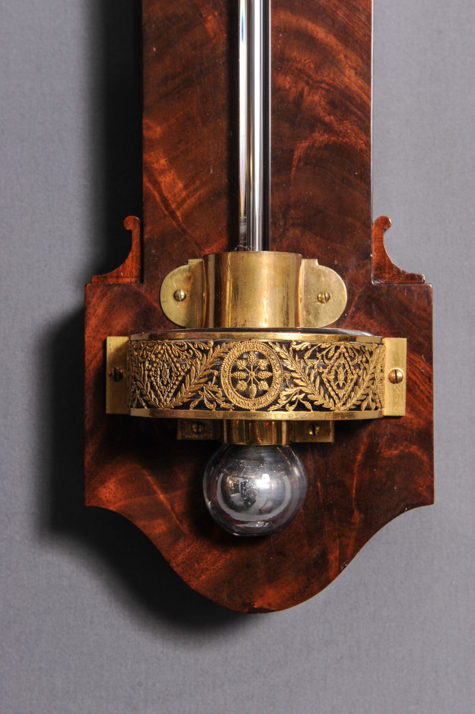 A French Charles X mahogany wall thermometer and barometer (a pair), by Lerebours, circa 1835 - image 4