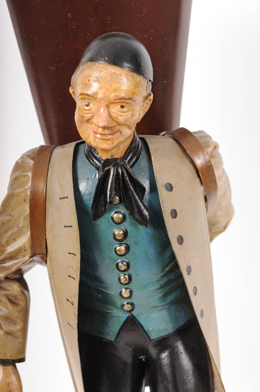 A pendant pair of German Black Forest polychrome metal figures, circa 1840 - image 5