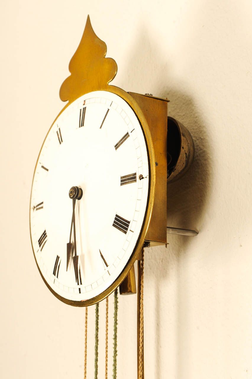 A Vienna brass quarter striking so-called 'Brettl' wall clock, circa 1835 - image 4